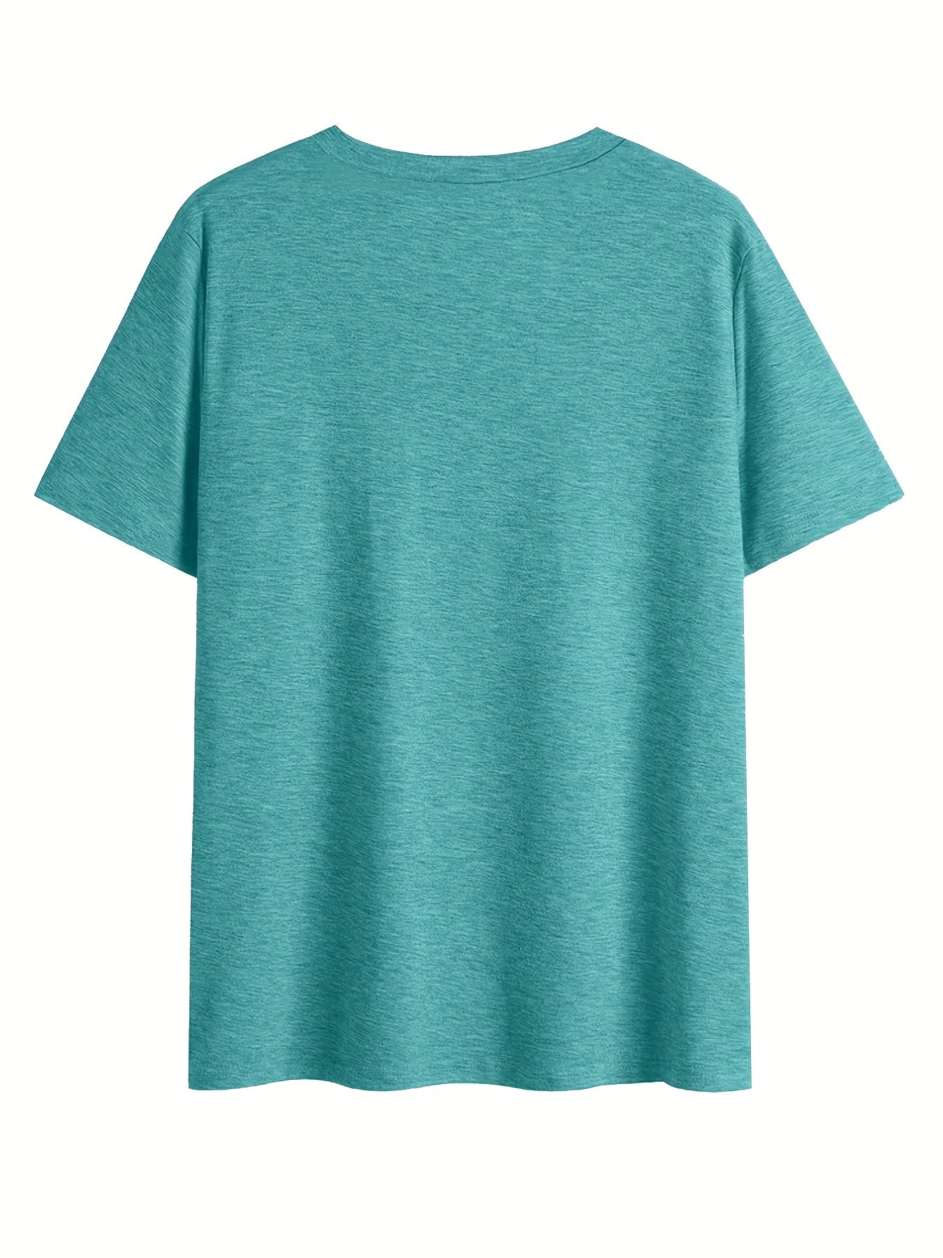 Afslappet dame-T-shirt med V-hals og boheme blomsterprint til sommeren