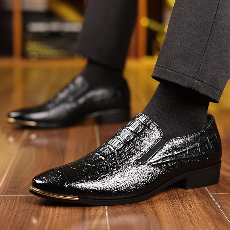 Zapatos de vestir elegantes para hombre tipo mocasín sin cordones – Para negocios y ocasiones formales
