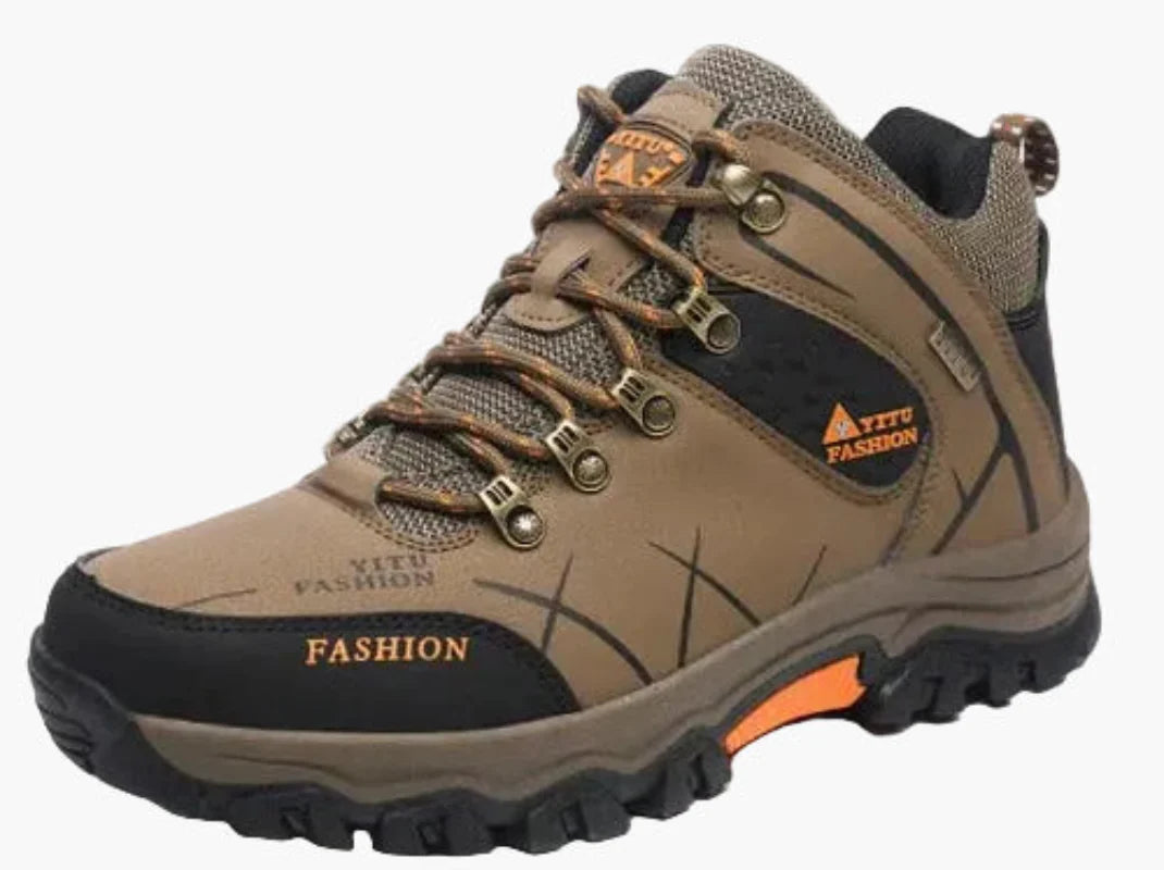 Men's orthopedic comfort hiking shoes for outdoor trekking