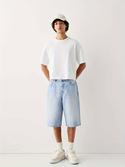 Bermuda amplio para hombre estilo casual urbano