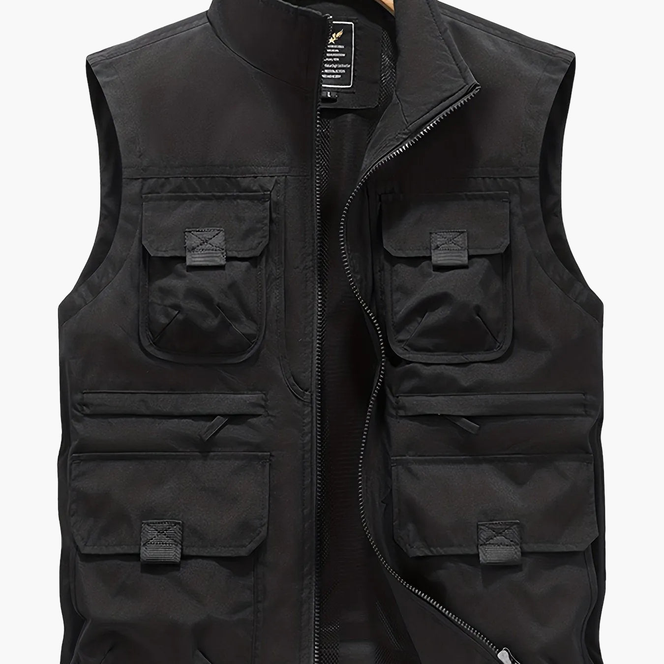 Gilet utilitaire sans manches pour homme style décontracté outdoor à poches multiples