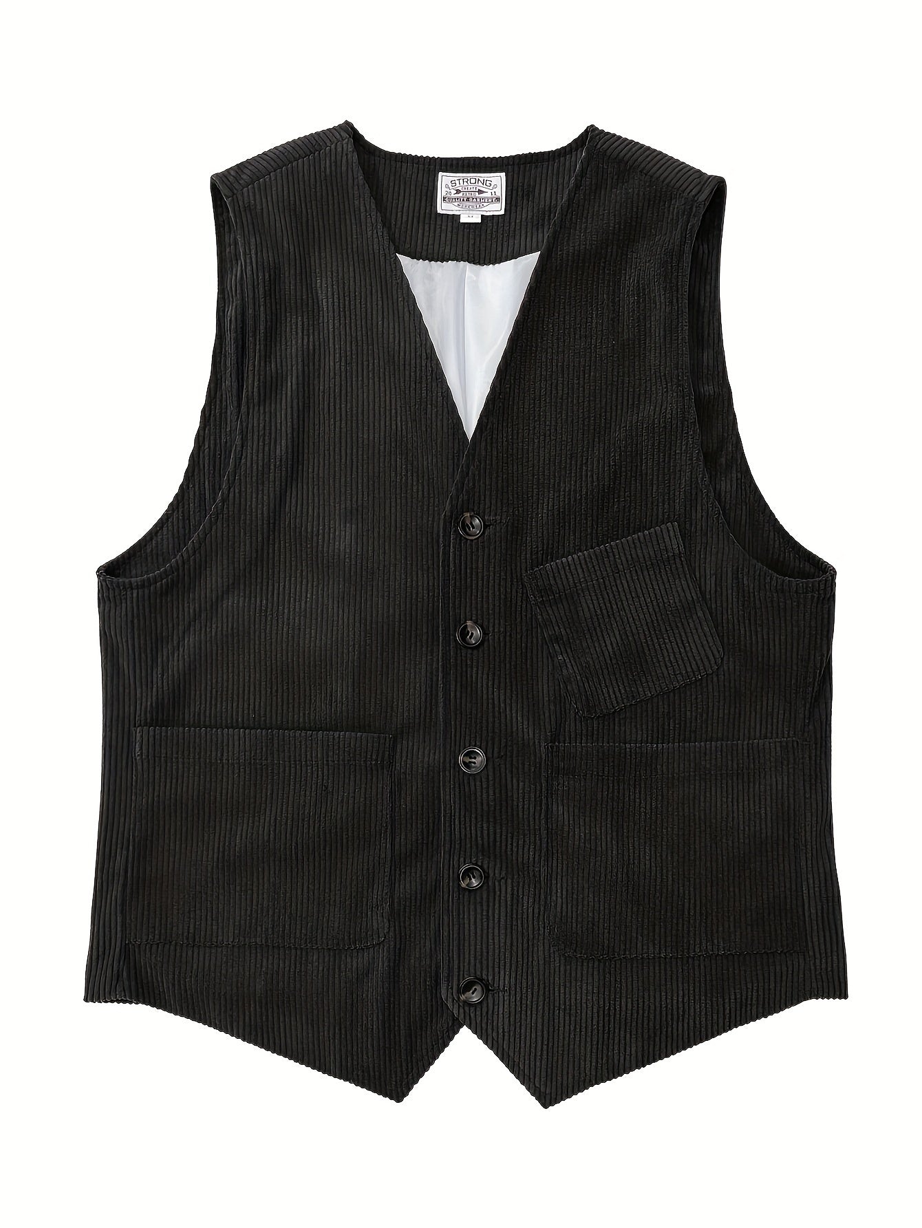 Gilet Homme Élégant Style Vintage Décontracté pour Travail et Loisirs