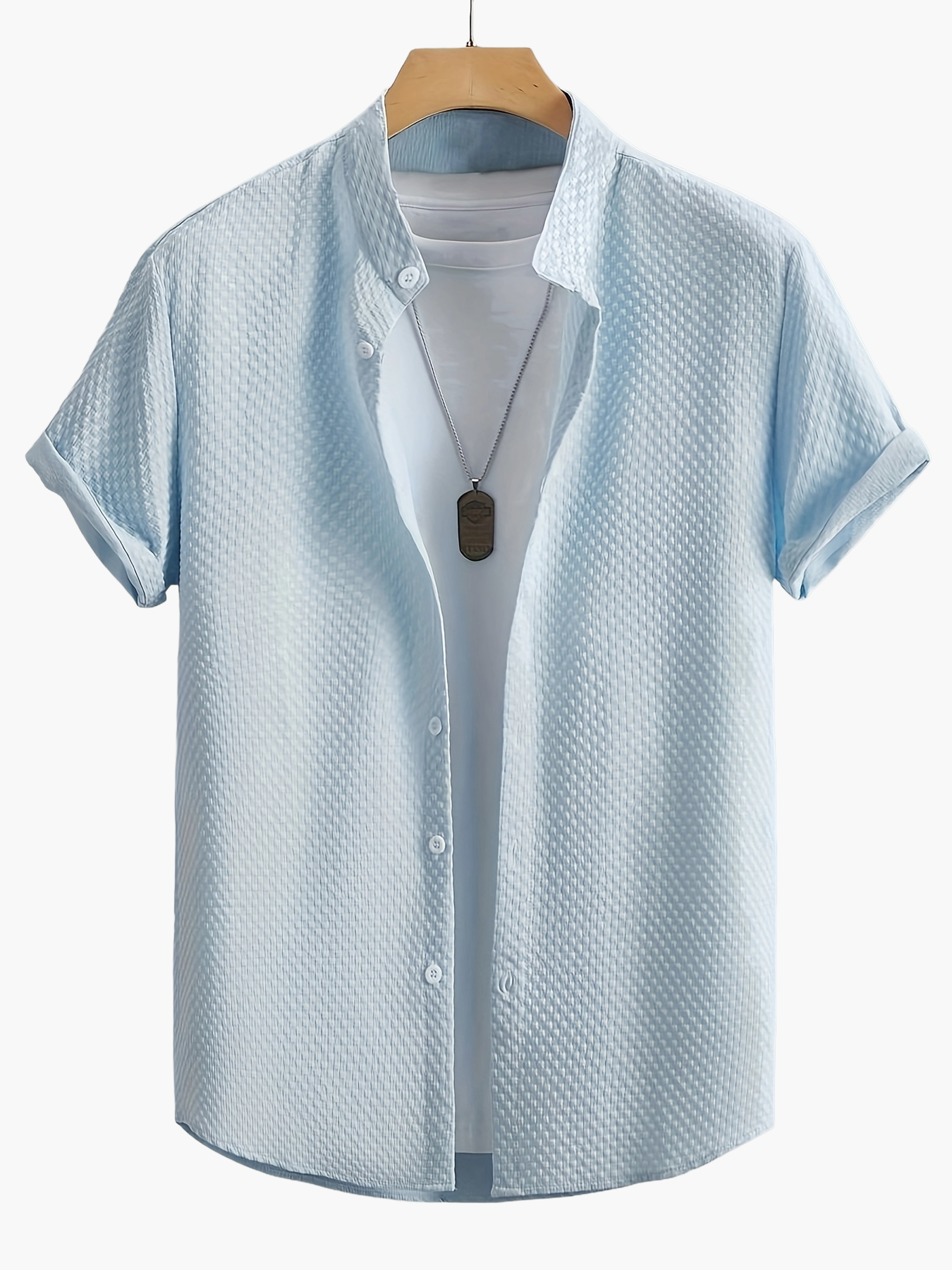Camicia casual uomo maniche corte stile estivo – tendenza urbana e versatile