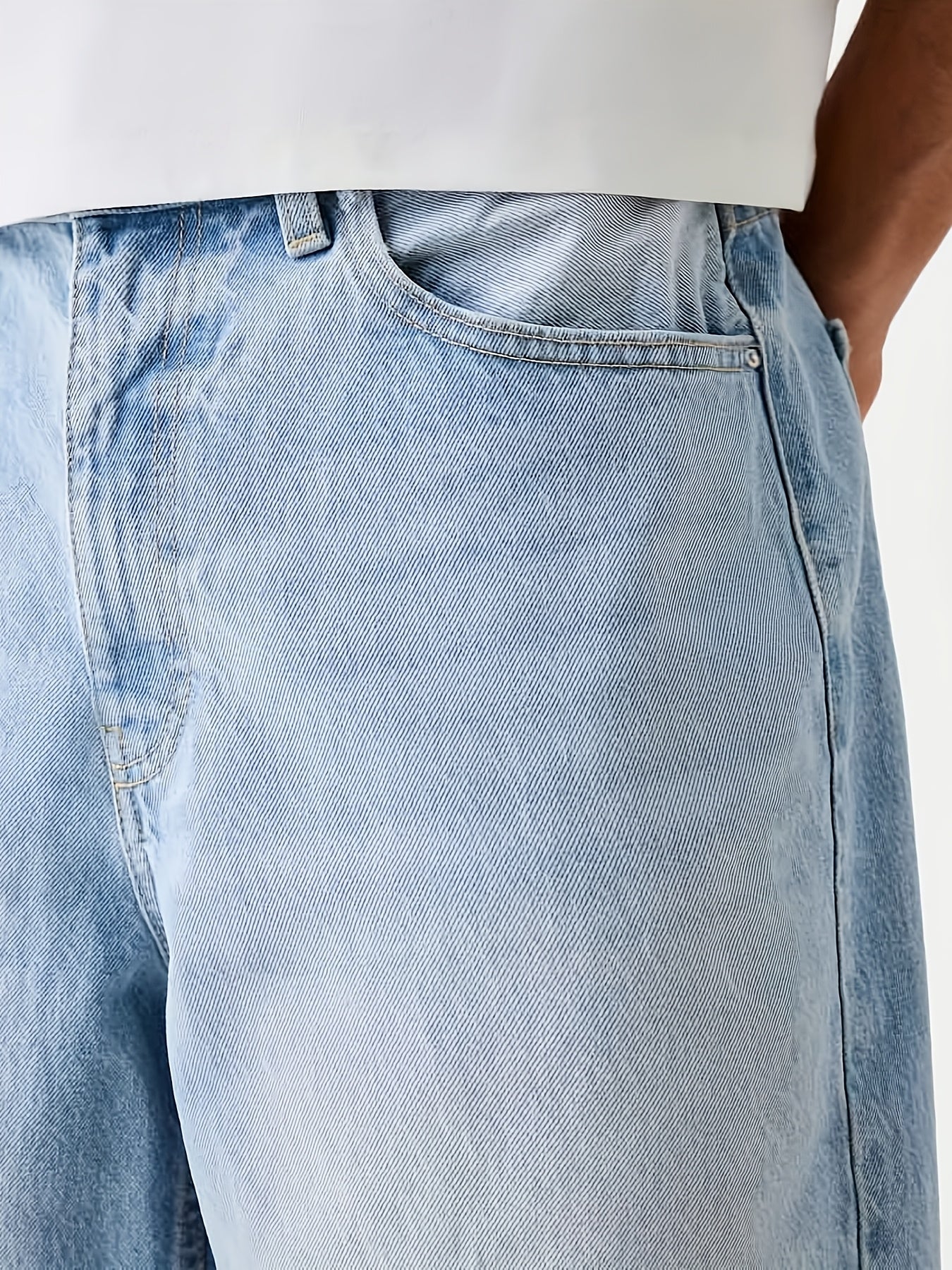 Bermuda amplio para hombre estilo casual urbano