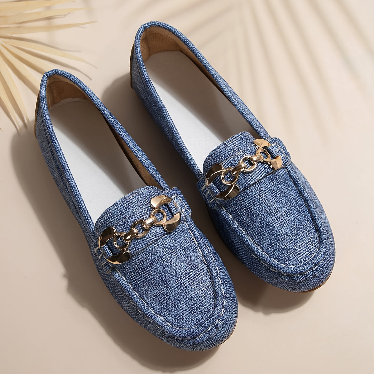Mocassini Donna Eleganti Stile Casual con Catena Decorativa – Ideali per Uso Quotidiano e Città