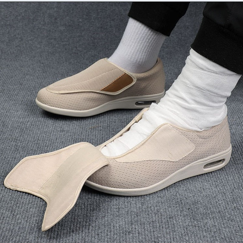 Chaussures orthopédiques larges pour hommes diabétiques confort quotidien