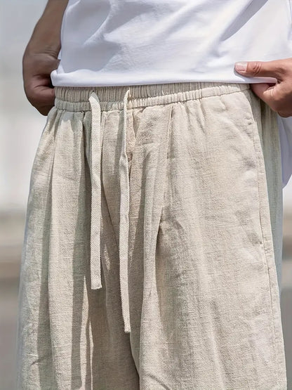 Luźne spodnie baggy męskie w swobodnym stylu miejskim na rekreację i wyjścia