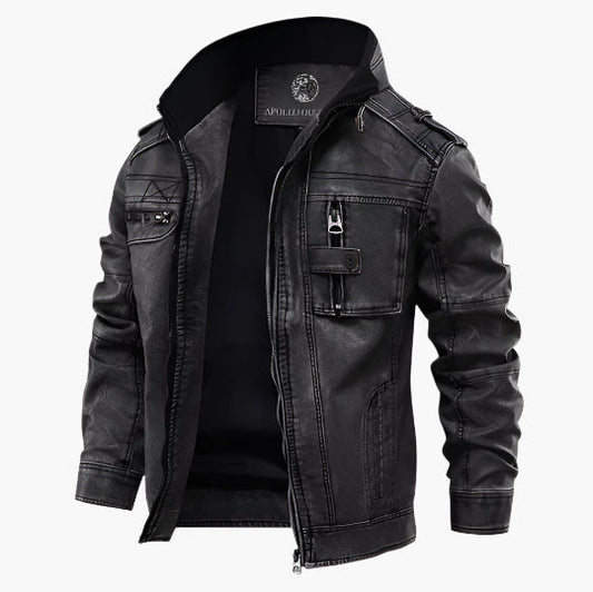 Men's biker jacket urban trendy style – Versatile jacket for outings and daily life