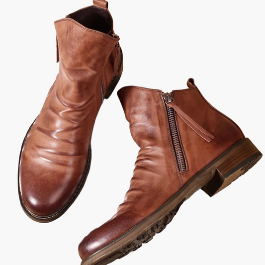 Men's Elegant Zip Boots Casual Urban Style