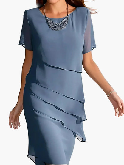 Vestido de Mujer Elegante Ceñido con Volantes – Ideal para Noches y Ceremonias
