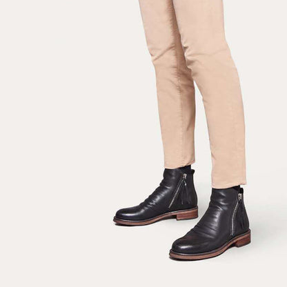 Eleganta zipboots för män med avslappnad urban stil