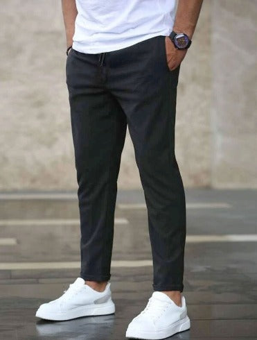 Pantalon jogger homme style urbain décontracté, coupe moderne, idéal pour le quotidien et les loisirs