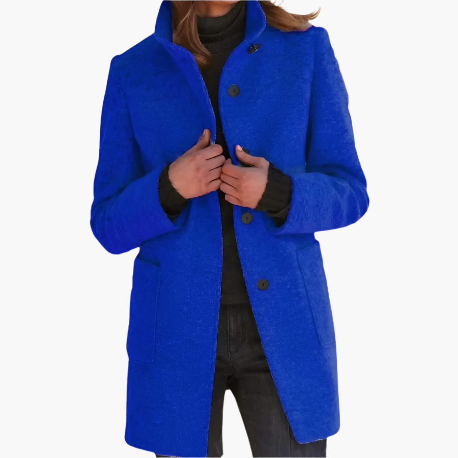 Cappotto Donna Elegante con Collo Alto | Stile Classico e Versatile