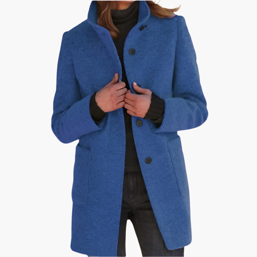 Cappotto Donna Elegante con Collo Alto | Stile Classico e Versatile