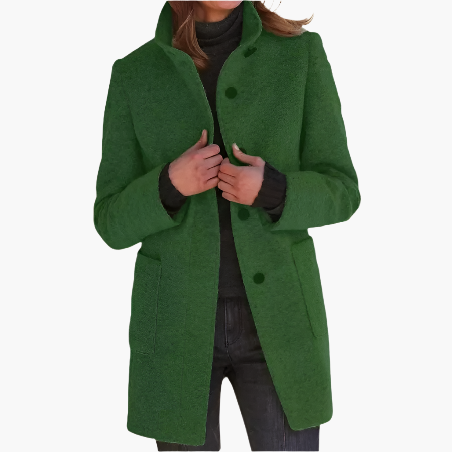 Cappotto Donna Elegante con Collo Alto | Stile Classico e Versatile