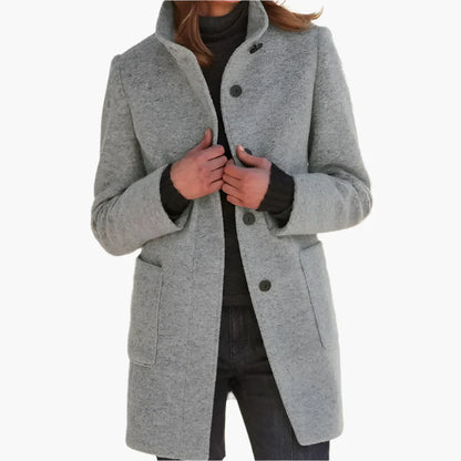 Cappotto Donna Elegante con Collo Alto | Stile Classico e Versatile