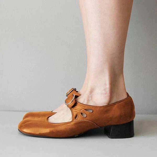 Chaussures à bride femme style rétro confort quotidien élégantes