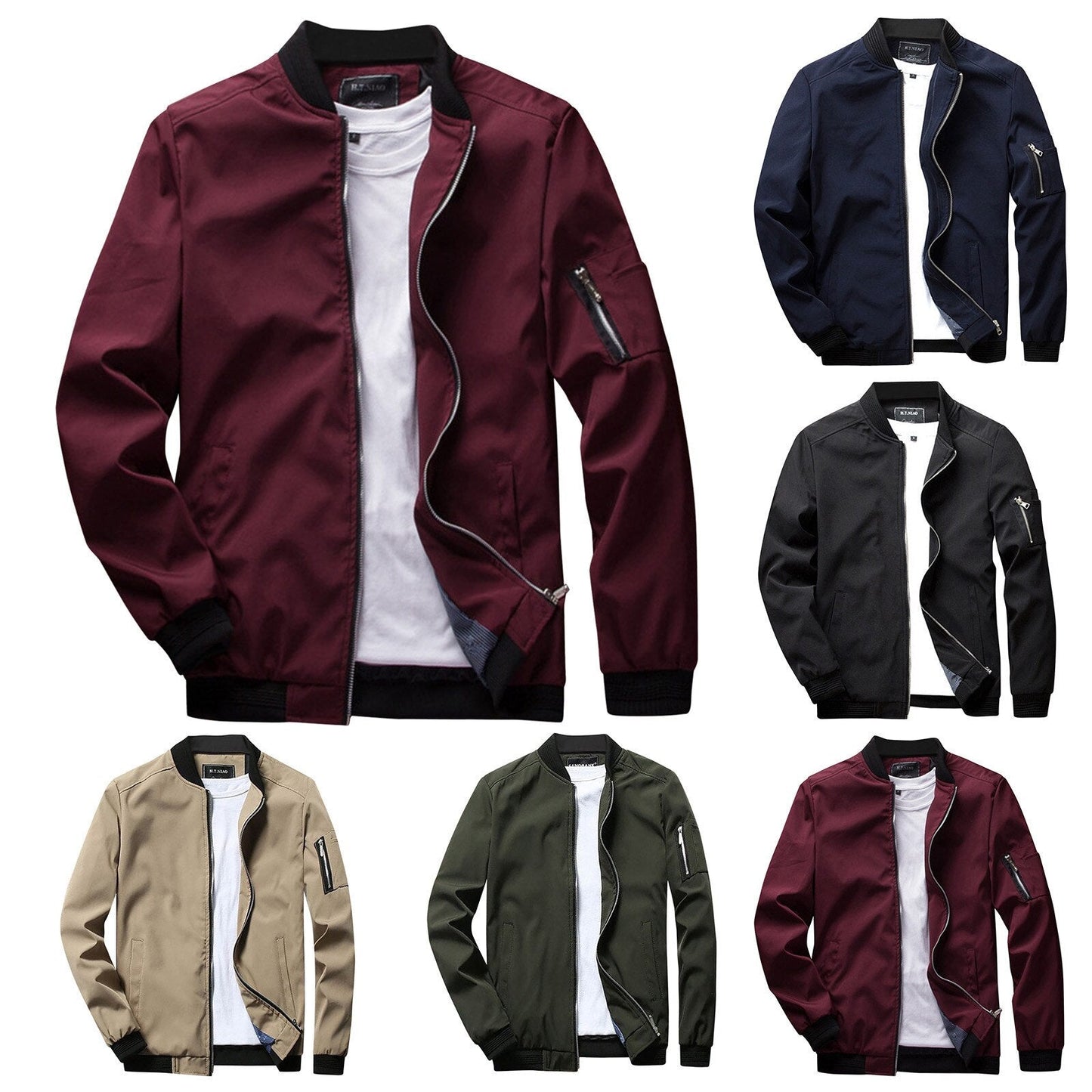 Chaqueta bomber de verano para hombre estilo urbano versátil – ideal para media estación y salidas casuales o formales