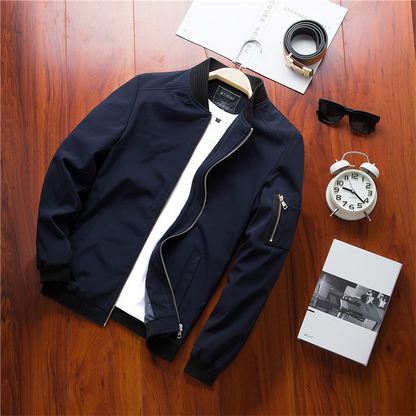Chaqueta bomber de verano para hombre estilo urbano versátil – ideal para media estación y salidas casuales o formales