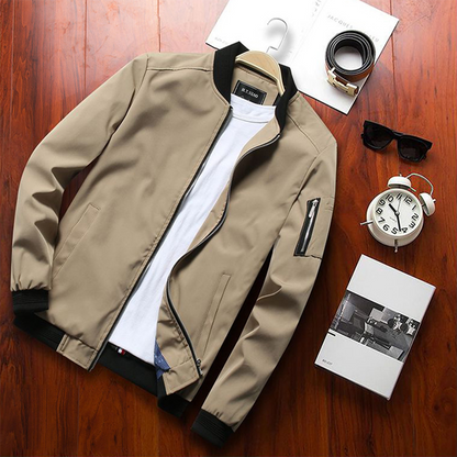 Chaqueta bomber de verano para hombre estilo urbano versátil – ideal para media estación y salidas casuales o formales