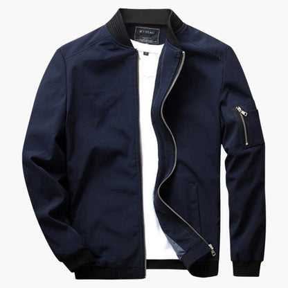 Chaqueta bomber de verano para hombre estilo urbano versátil – ideal para media estación y salidas casuales o formales