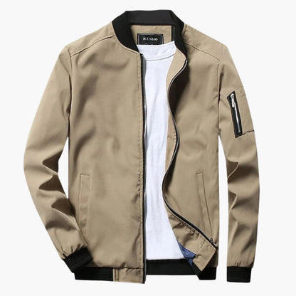 Chaqueta bomber de verano para hombre estilo urbano versátil – ideal para media estación y salidas casuales o formales