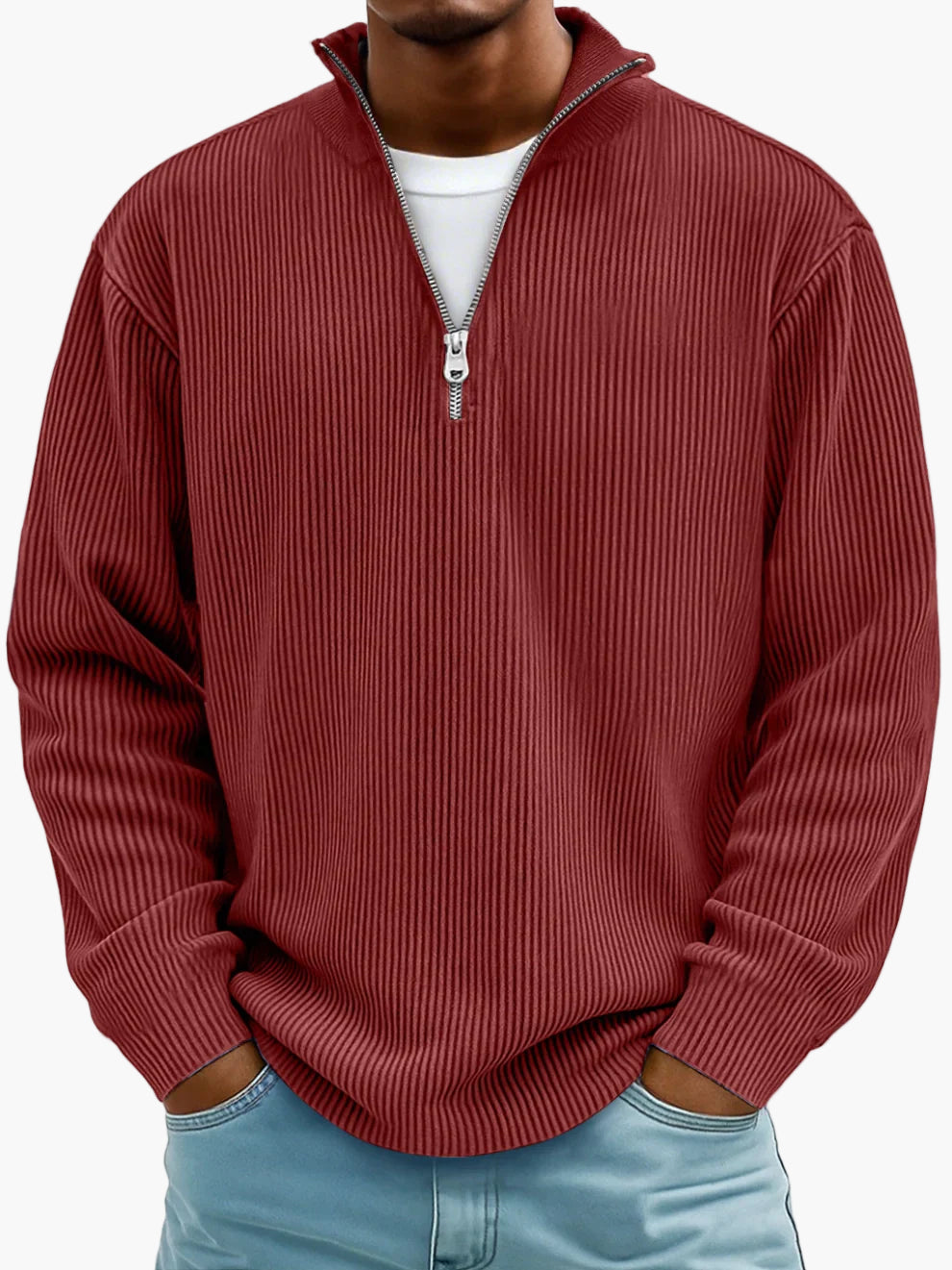 Sweat à demi-zip tendance pour homme – Style décontracté chic, idéal au quotidien