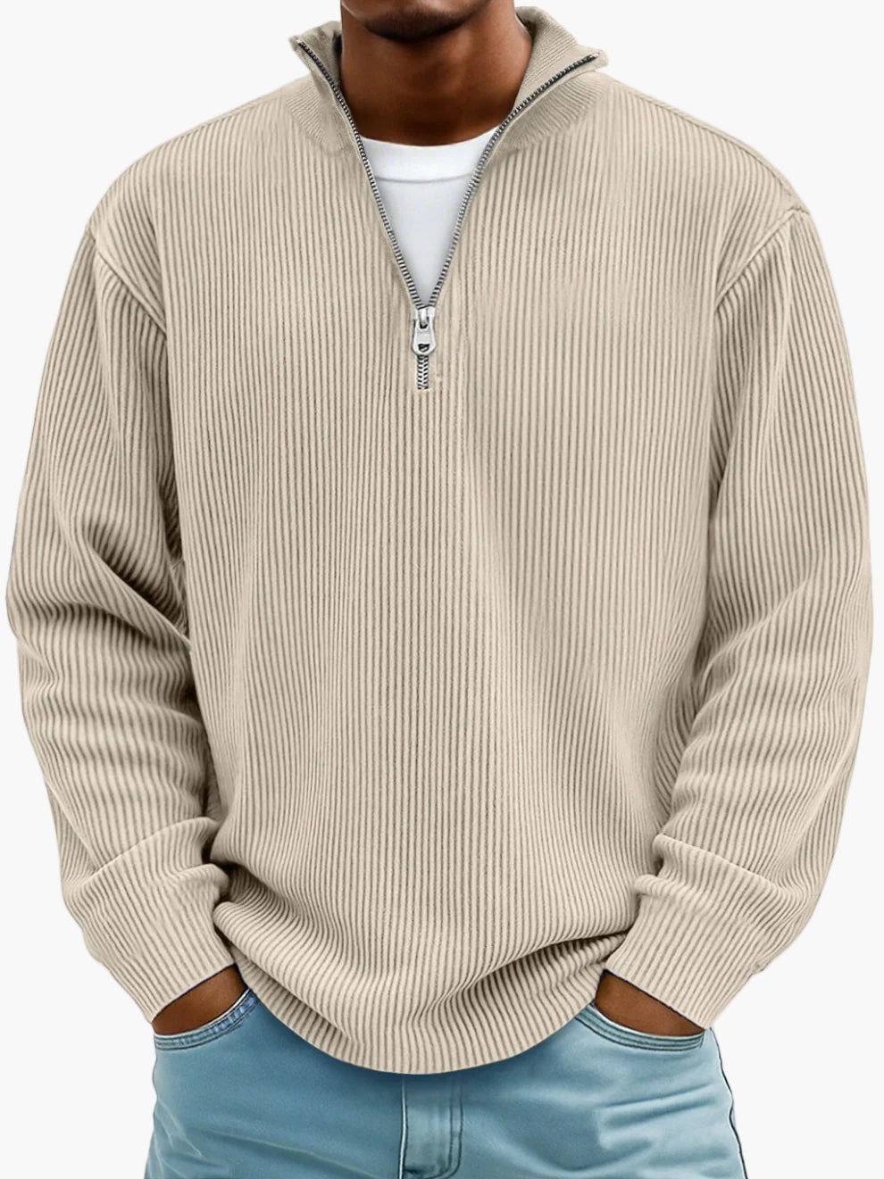Sweat à demi-zip tendance pour homme – Style décontracté chic, idéal au quotidien