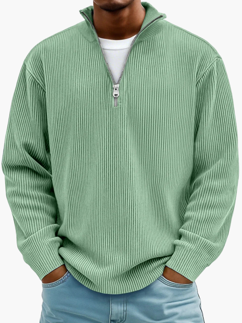 Sweat à demi-zip tendance pour homme – Style décontracté chic, idéal au quotidien
