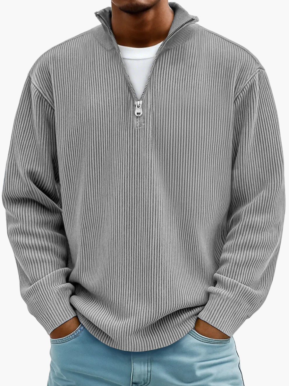 Sweat à demi-zip tendance pour homme – Style décontracté chic, idéal au quotidien