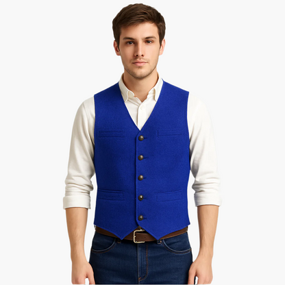 Elegant väst för herr – Modern och mångsidig stil, perfekt för chic eller avslappnad look
