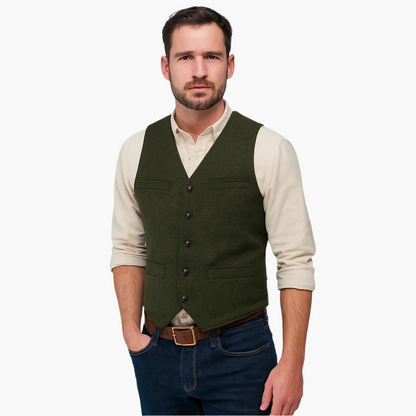 Elegant väst för herr – Modern och mångsidig stil, perfekt för chic eller avslappnad look