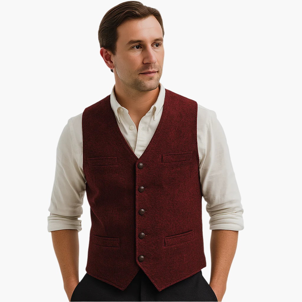 Elegant väst för herr – Modern och mångsidig stil, perfekt för chic eller avslappnad look