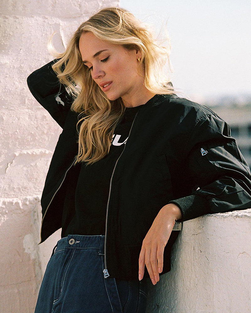 Chaqueta Bomber Clásica Casual para Mujer – Estilo Urbano y Versátil