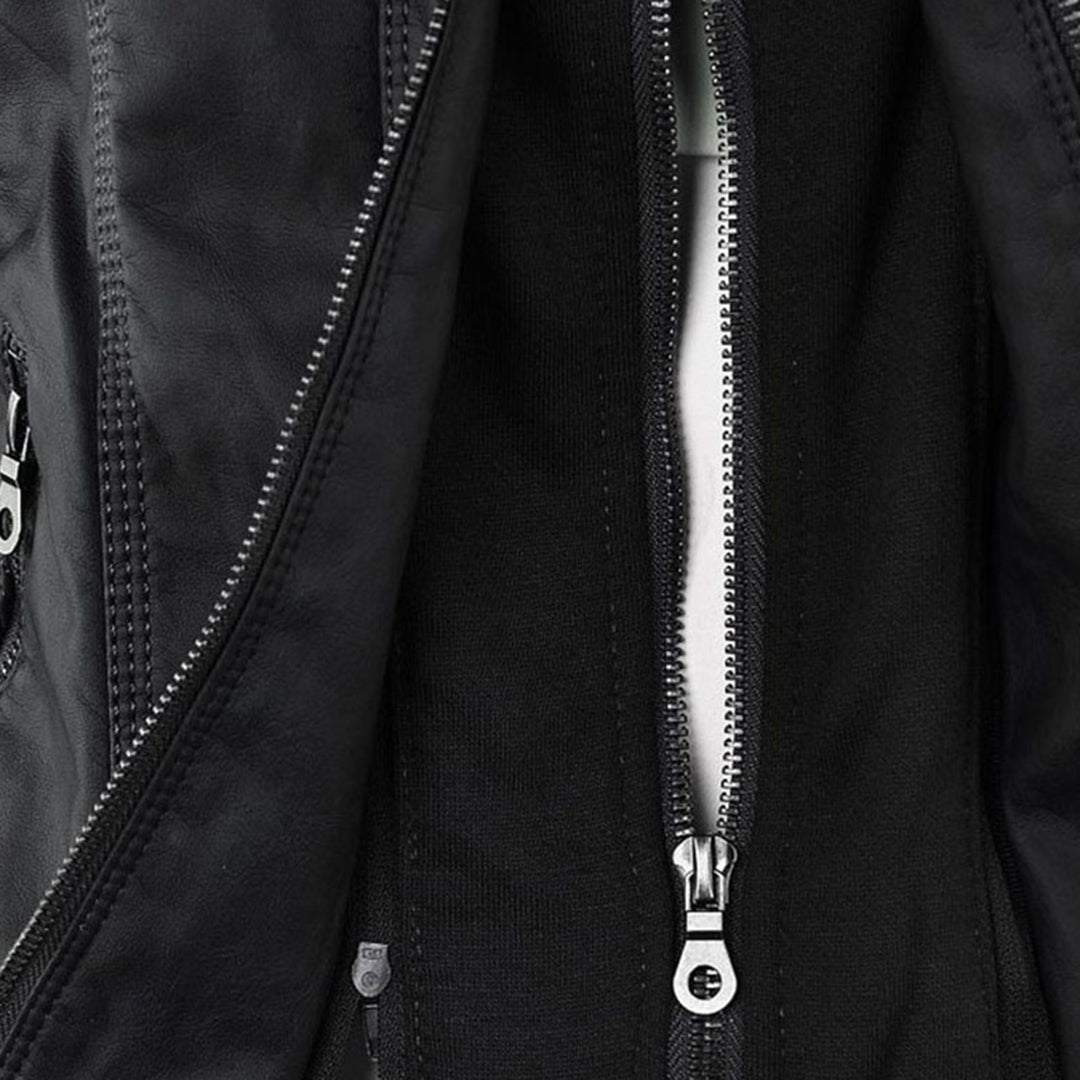 Chaqueta de mujer estilo motero con capucha – Elegante y versátil para todas las estaciones