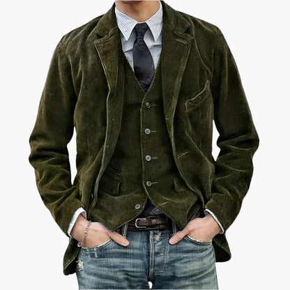 Herenjas Vintage Stijl Casual Ideaal voor Herfst en Winter