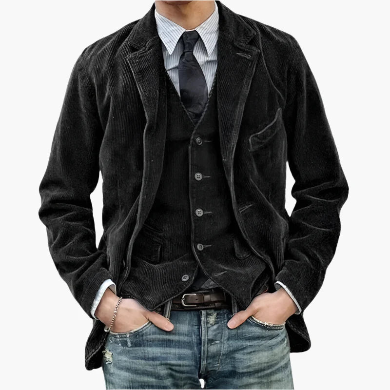 Herenjas Vintage Stijl Casual Ideaal voor Herfst en Winter