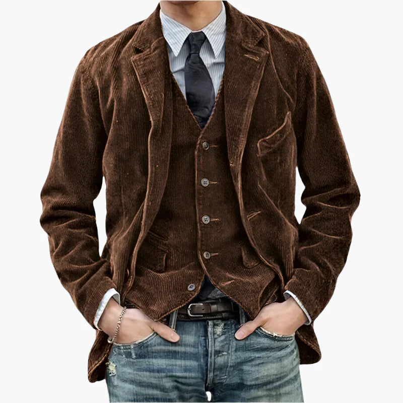 Herenjas Vintage Stijl Casual Ideaal voor Herfst en Winter