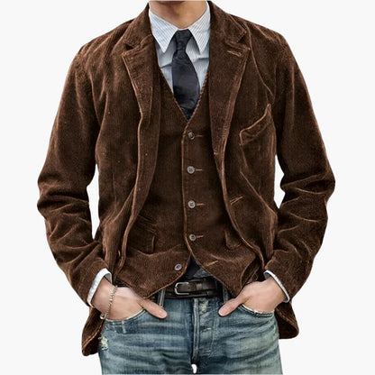 Herenjas Vintage Stijl Casual Ideaal voor Herfst en Winter