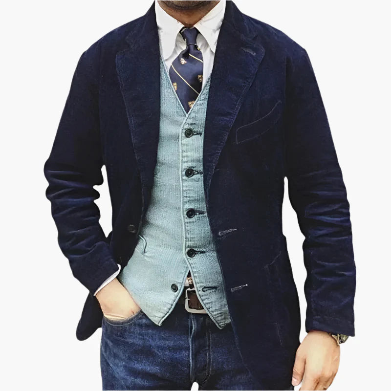 Herenjas Vintage Stijl Casual Ideaal voor Herfst en Winter