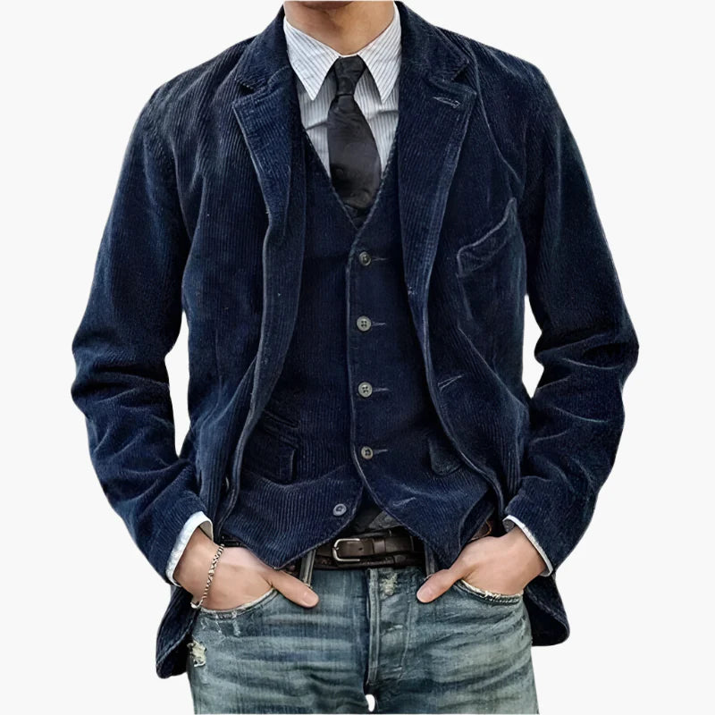 Herenjas Vintage Stijl Casual Ideaal voor Herfst en Winter