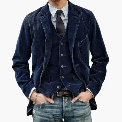 Herenjas Vintage Stijl Casual Ideaal voor Herfst en Winter
