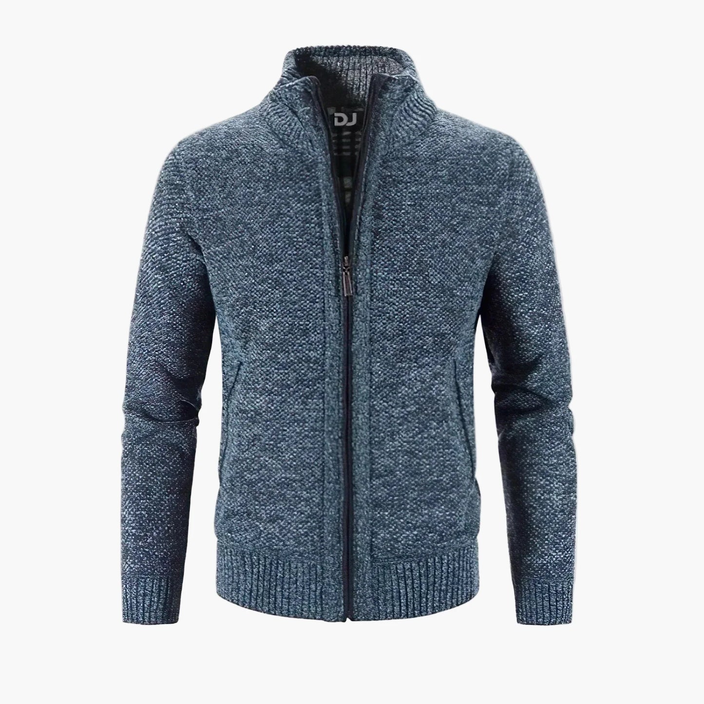 Gilet con zip stile urbano da uomo – Cardigan caldo ed elegante, ideale per città e ufficio