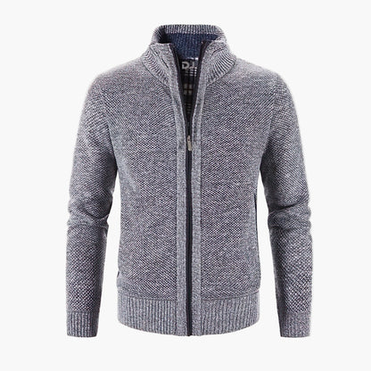 Gilet con zip stile urbano da uomo – Cardigan caldo ed elegante, ideale per città e ufficio