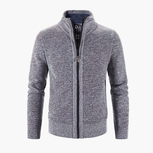 Men's Urban Style Zip-Up Vest – Warm and Stylish Cardigan, Ideal for City and Office