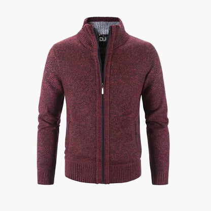 Gilet con zip stile urbano da uomo – Cardigan caldo ed elegante, ideale per città e ufficio