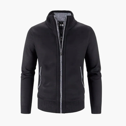 Gilet con zip stile urbano da uomo – Cardigan caldo ed elegante, ideale per città e ufficio