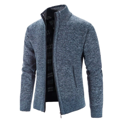 Gilet con zip stile urbano da uomo – Cardigan caldo ed elegante, ideale per città e ufficio