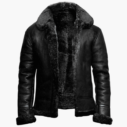 Men's vintage style aviator jacket for winter – warm and stylish coat