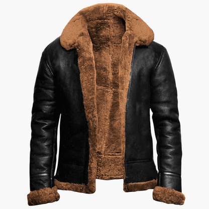 Men's vintage style aviator jacket for winter – warm and stylish coat